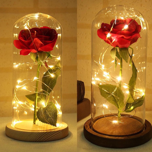 [PO] The Beauty and The Beast Eternal Rose Lamp