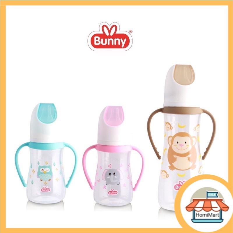 LUSTY BUNNY BOTOL SUSU WITH HANDLE 125ML 250ML BPA FREE DB2413 / DB1213