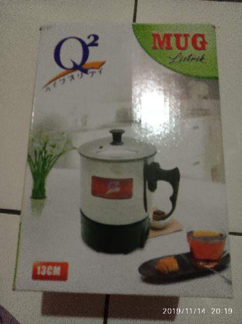 Q2 8013 Mug Elektrik 13 Cm / 1.3 Lt Mug Listrik Electric Heating Cup - Mug Teko Piknik / Traveling