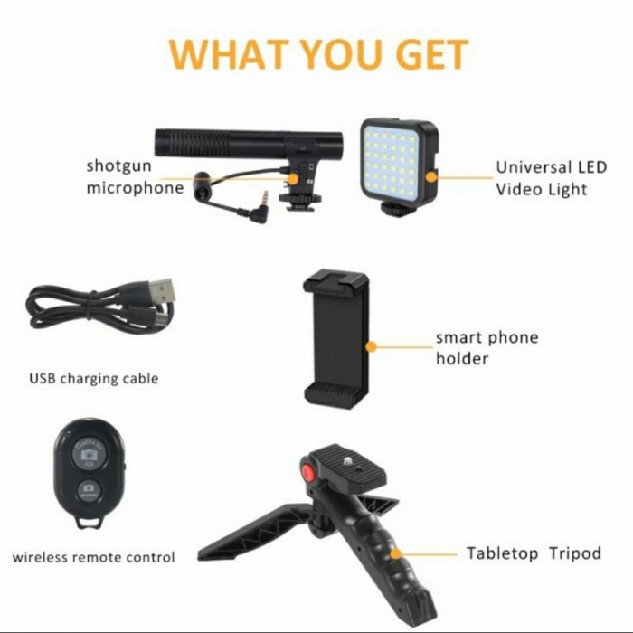 JUMPFLASH VLOGGING KIT-01LM - COMBO 5IN1 VLOGING KIT