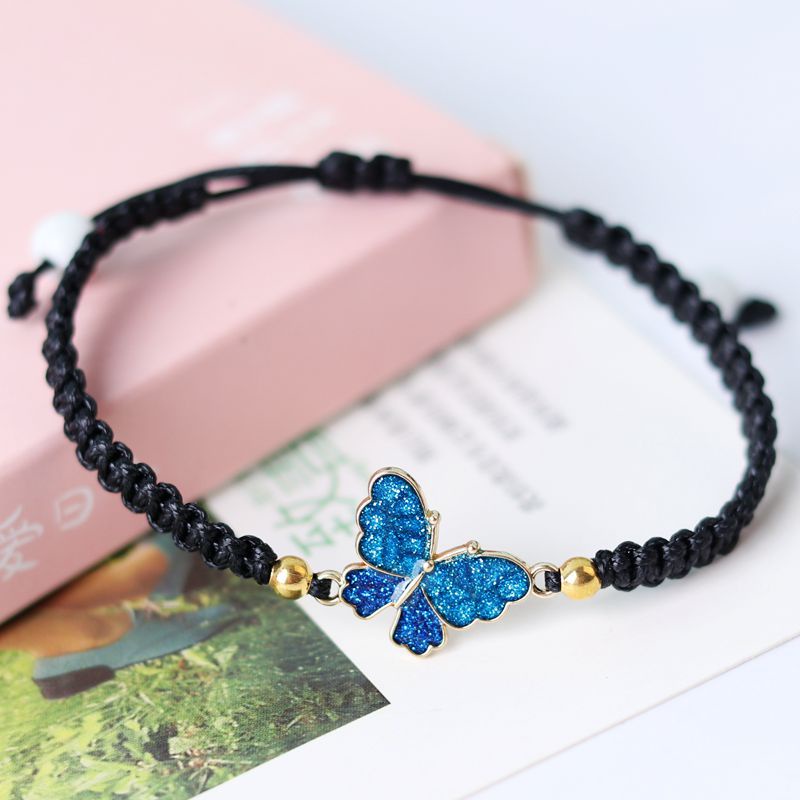 Butterfly Gelang Tenun Adjustable Motif Kupu-Kupu Untuk Wanita