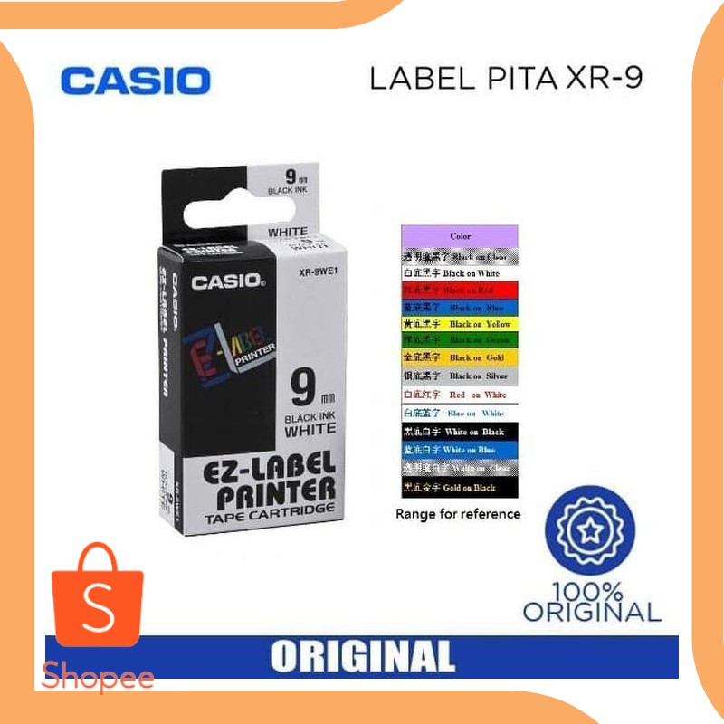 

Dijual tools Pita Label Printer Casio XR-9mm - XR-9WE1 19DEZ Limited