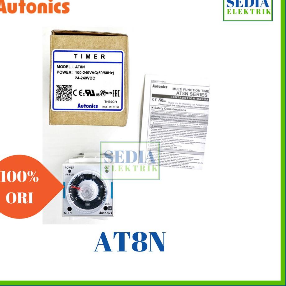 Paling Diminati TIMER AUTONICS AT8N AT-8N AT 8N 100-240VAC 24-240VDC PERSAMAAN H3CR-A8