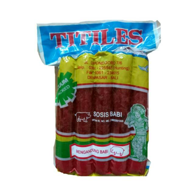 Sosis Titiles Lapchiong Babi Manis 500gr