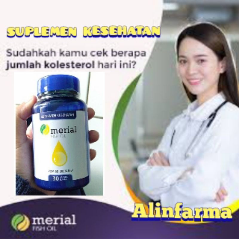 [COD] Merial Fish Oil - MERIAL™ Original Asli @30 Kapsul | alinfarma