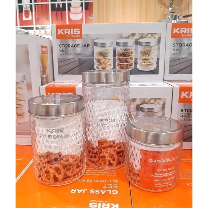 Toples kaca set / Glass jar