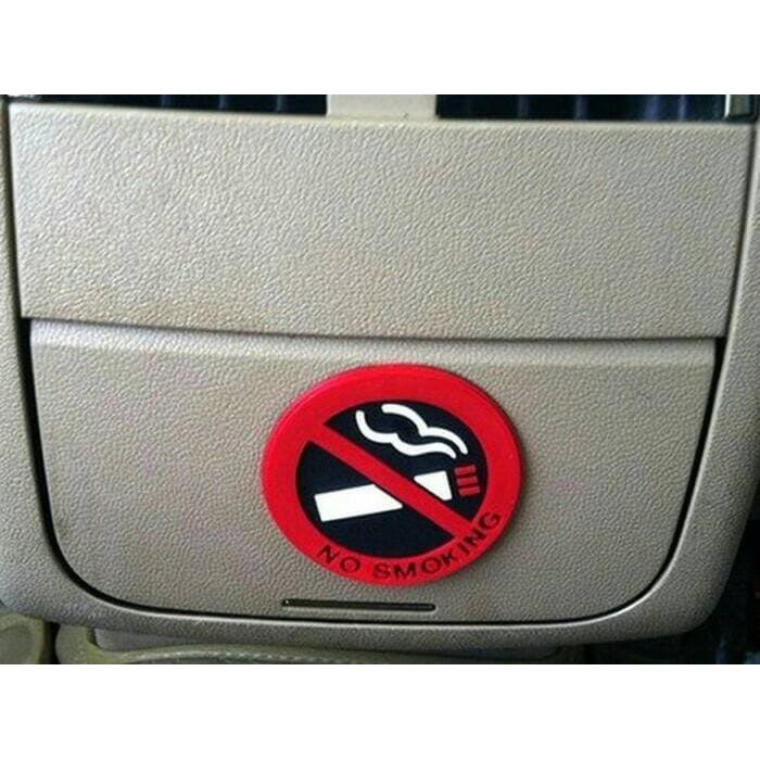 Stiker Peringatan no smoking dilarang merokok Sticker gambar Tempel Perekat