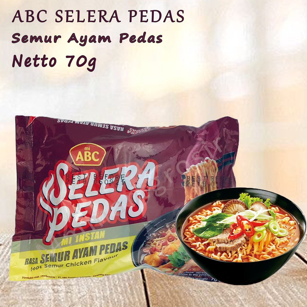 Mie Abc Selera / Mie Instan Kuah &amp; Goreng / Aneka Varian Rasa Mie / 1pcs