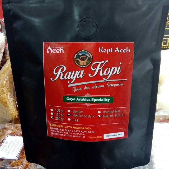 

Kopi Arabika Speciality 250gr