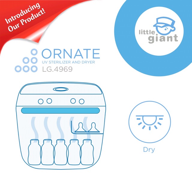 LG 4969 Little Giant ORNATE UV Sterilizer &amp; Dryer / LG 4975 AIDEN UV Sterilizer &amp; Dryer / Steril &amp; Pengering