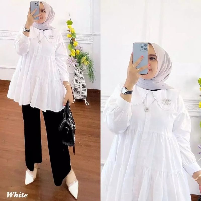 Mora blouse atasan wanita fashion muslim remaja