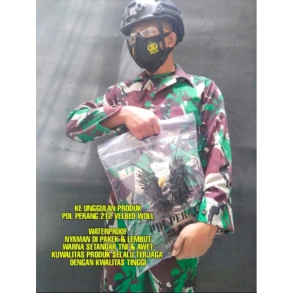 baju pdl loreng malpinas tni velbet woll/velbed woll 2121/baju pdl pelbet anti air/waterproof