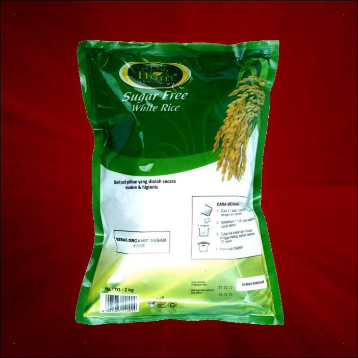 

SUGAR FREE WHITE RICE ORGANIK HOTEL 2KG