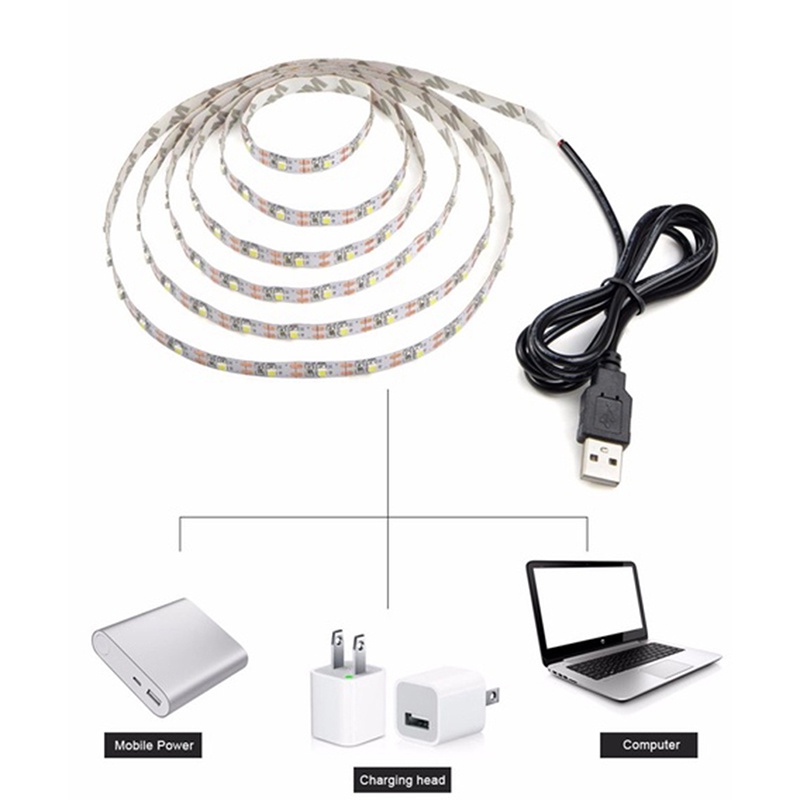 (LUCKID) Lampu Strip LED 5V Untuk Dekorasi TV