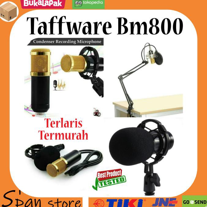 Mic Bm800 Taffware Condenser Terlaris