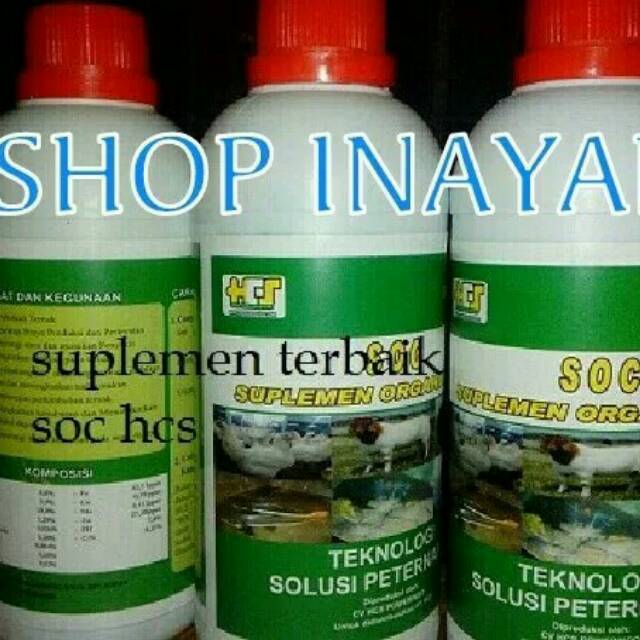 suplemen organik cair soc hcs 500 ml