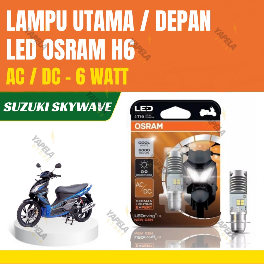 Lampu Depan LED Suzuki Skywave OSRAM ORIGINAL H6-T19