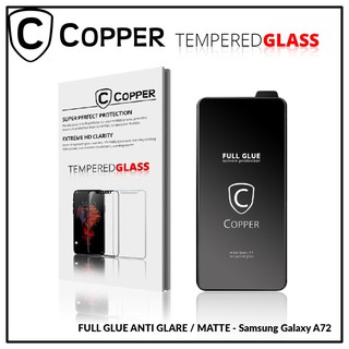 Samsung A72 - COPPER Tempered Glass Full Glue Anti Glare - Matte