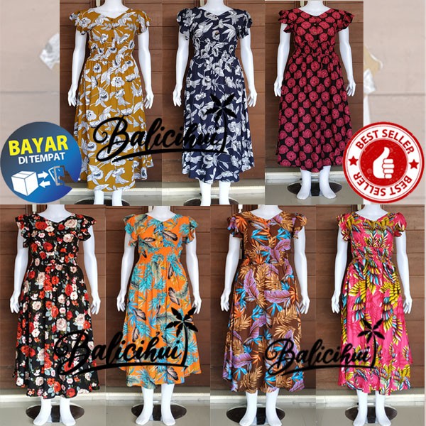 Balicihui Dress Moza Kancing Grosir 10 Pcs