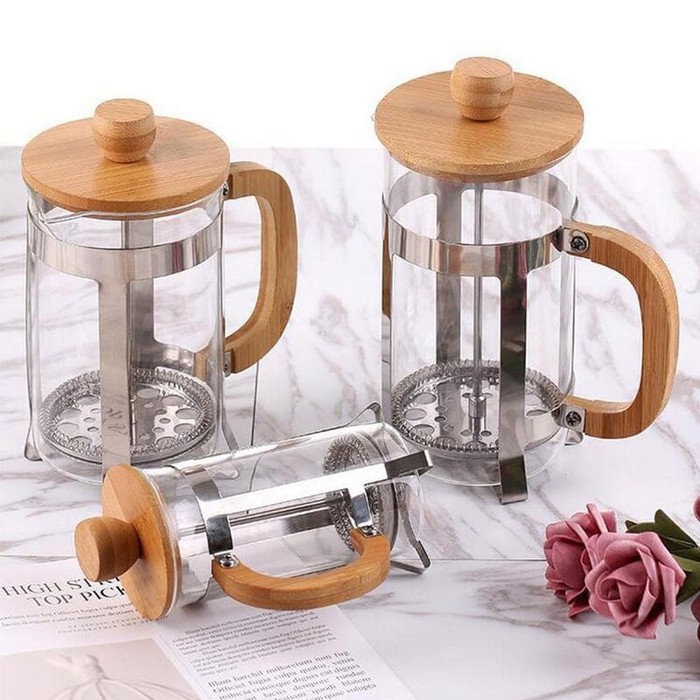 French press 600ml / Alat pres kopi ukuran 600ml