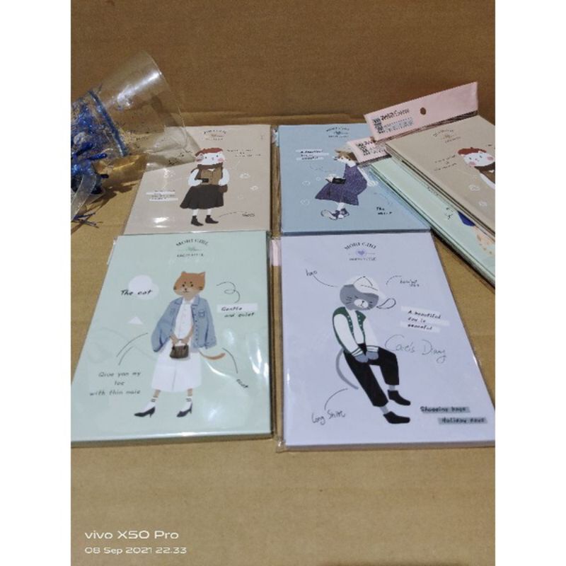 Kaca Cermin Dandan Rias Model Buku / Cermin Portable / Cermin Lipat Model Buku-3