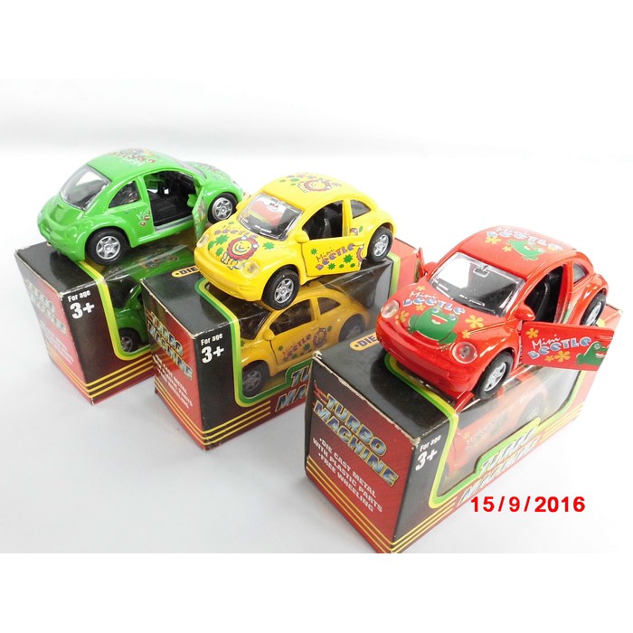 Diecast Mobil VW Kodok Beetle Mini Turbo Machine