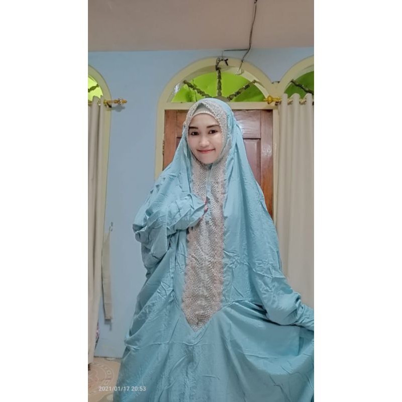 Mukena syahrini rayon jumbo