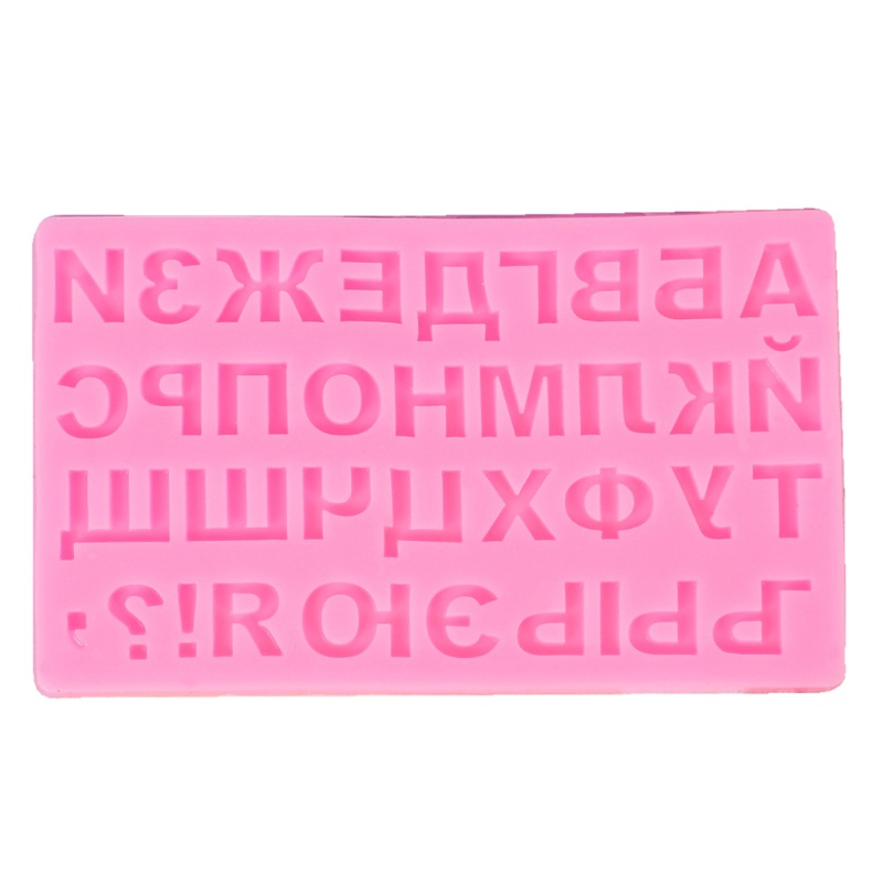 SIY  Russian Letters Silicone Molds 3D Alphabet Fondant Mould Mini Symbols Ice Cube Tray Baking Mold Epoxy Resin Molds Crafts