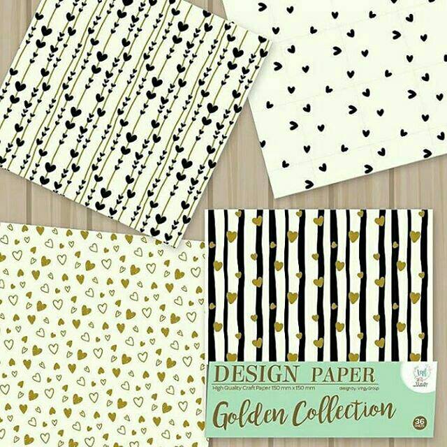 

DESIGN PAPER GOLDEN COLLECTION / KERTAS ORIGAMI / KERTAS LIPAT