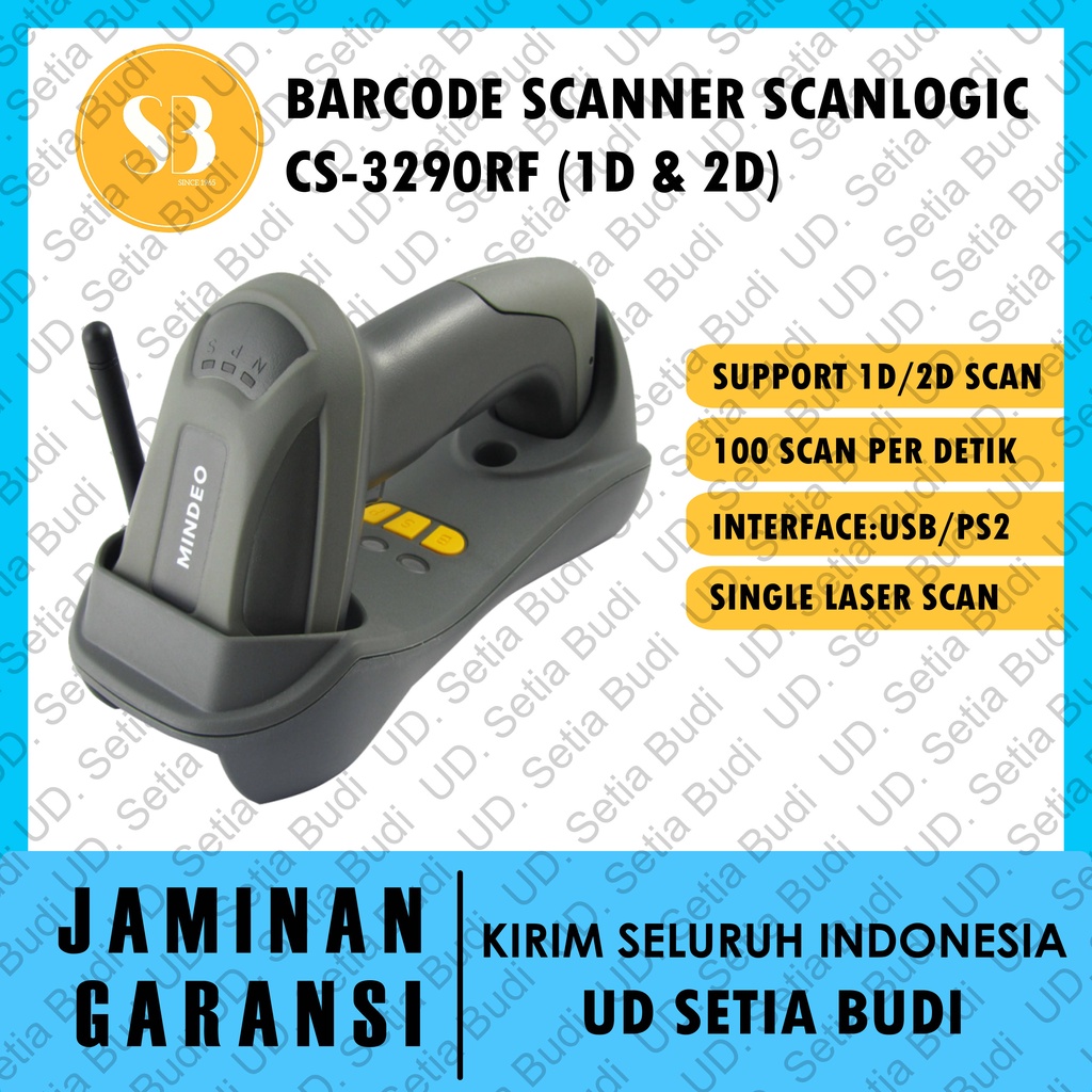 Barcode Scanner Wireless Scanlogic CS-3290RF ( 1D atau 2D )