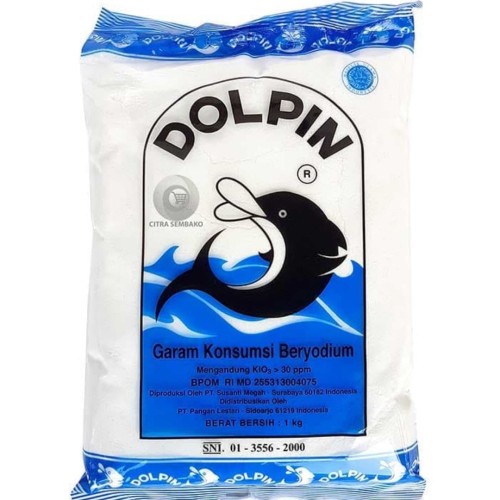 

Garam Dolphin Beryodium 1kg / Garem Meja Dolpin