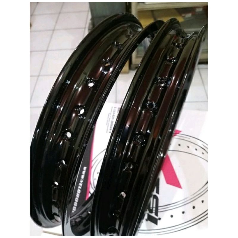 Jual velg rossi vrossi hitam kilap black glossy ORI Indonesia|Shopee
