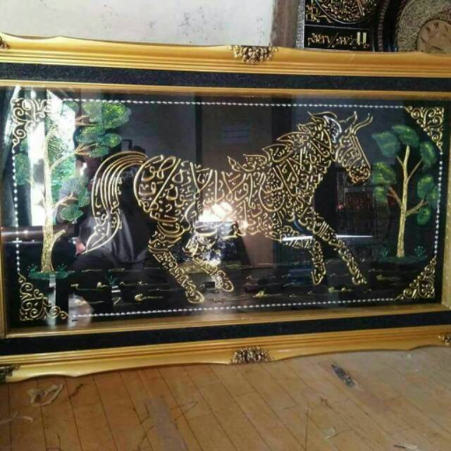 Kaligrafi Kuda 60x120 Indonesia