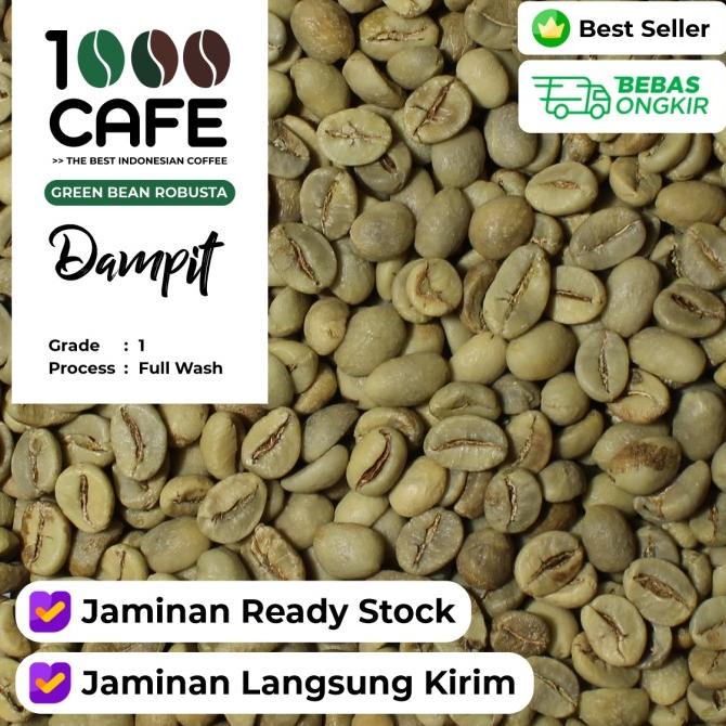 

[COD] [TERMURAH] GREEN BEAN ROBUSTA DAMPIT FULL WASH G1 - 1KG [COD]