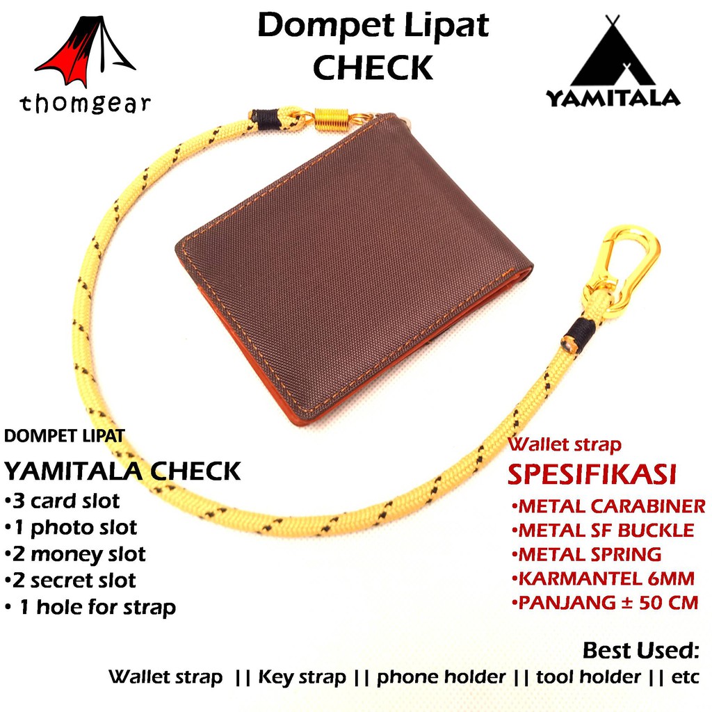 Thomgear Yamitala Dompet Outdoor Lipat Check Original Yamitala