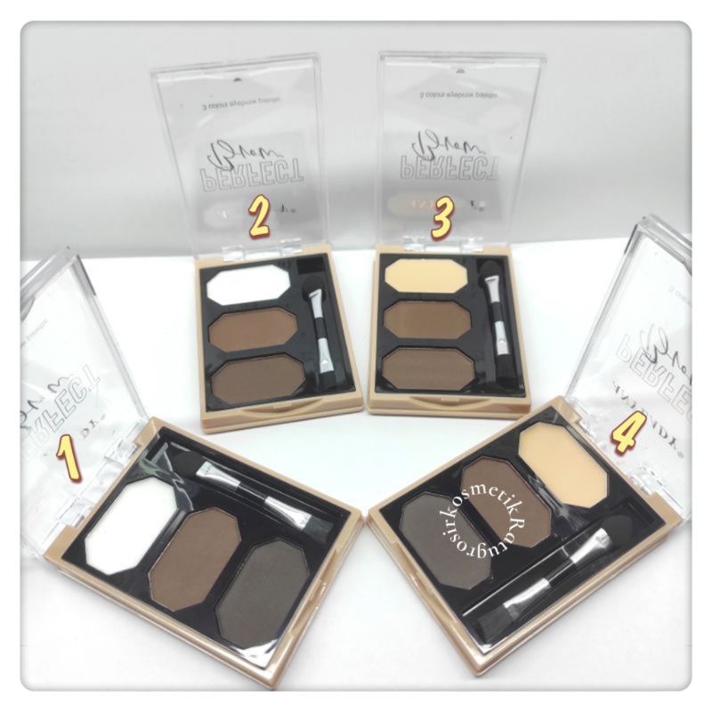 ECER!!!EYEBROW POWDER+PRIMER ANYLADY PALETTE 3 WARNA NO.809/PERFECT EYEBROW NO.960