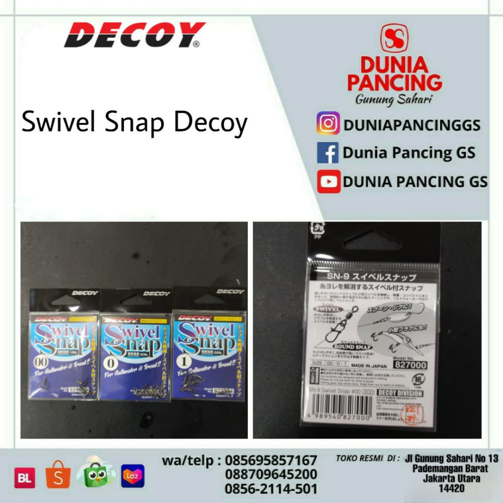 Swivel Snap Decoy (Pilih Ukuran)