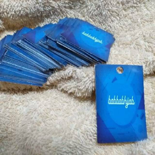 

Hangtag Hijab Baju / Label Hijab Minimal Order 500pcs