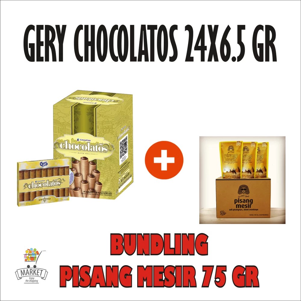 

Bundling Gery Chocolatos 24x6-5 Gram Plus Pisang Mesir 75 Gram