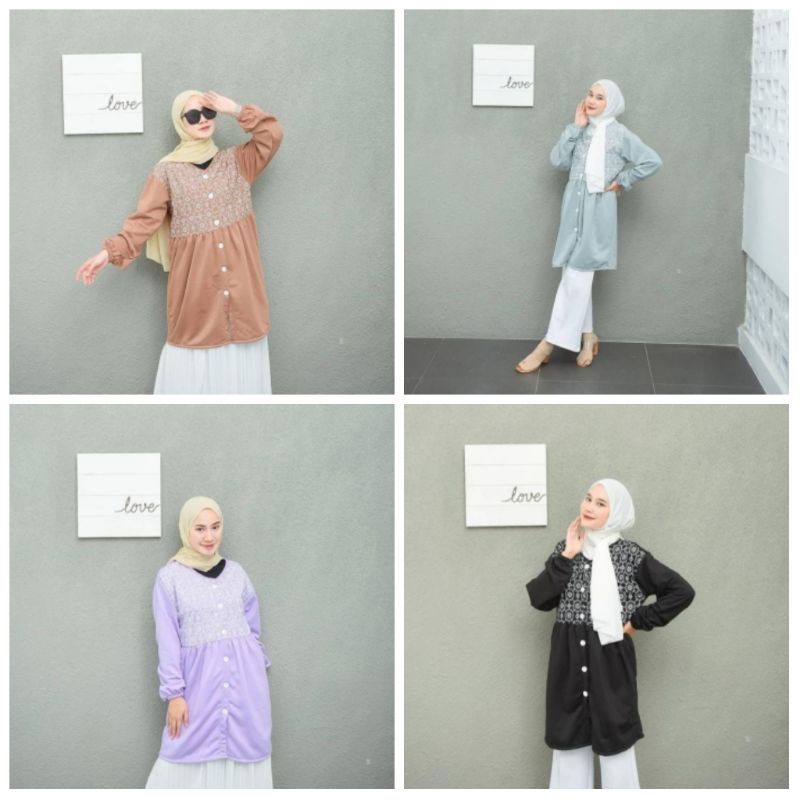 LONG OUTER TUNIK JUMBO WANITA MODEL TERBARU