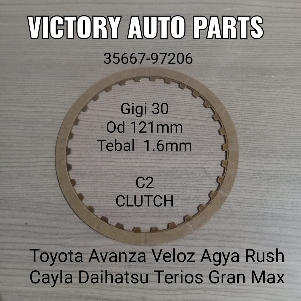 Kampas Gearbox Matic Avanza Terios Veloz Xenia Transmisi C2 Clutch 121mm 30gigi