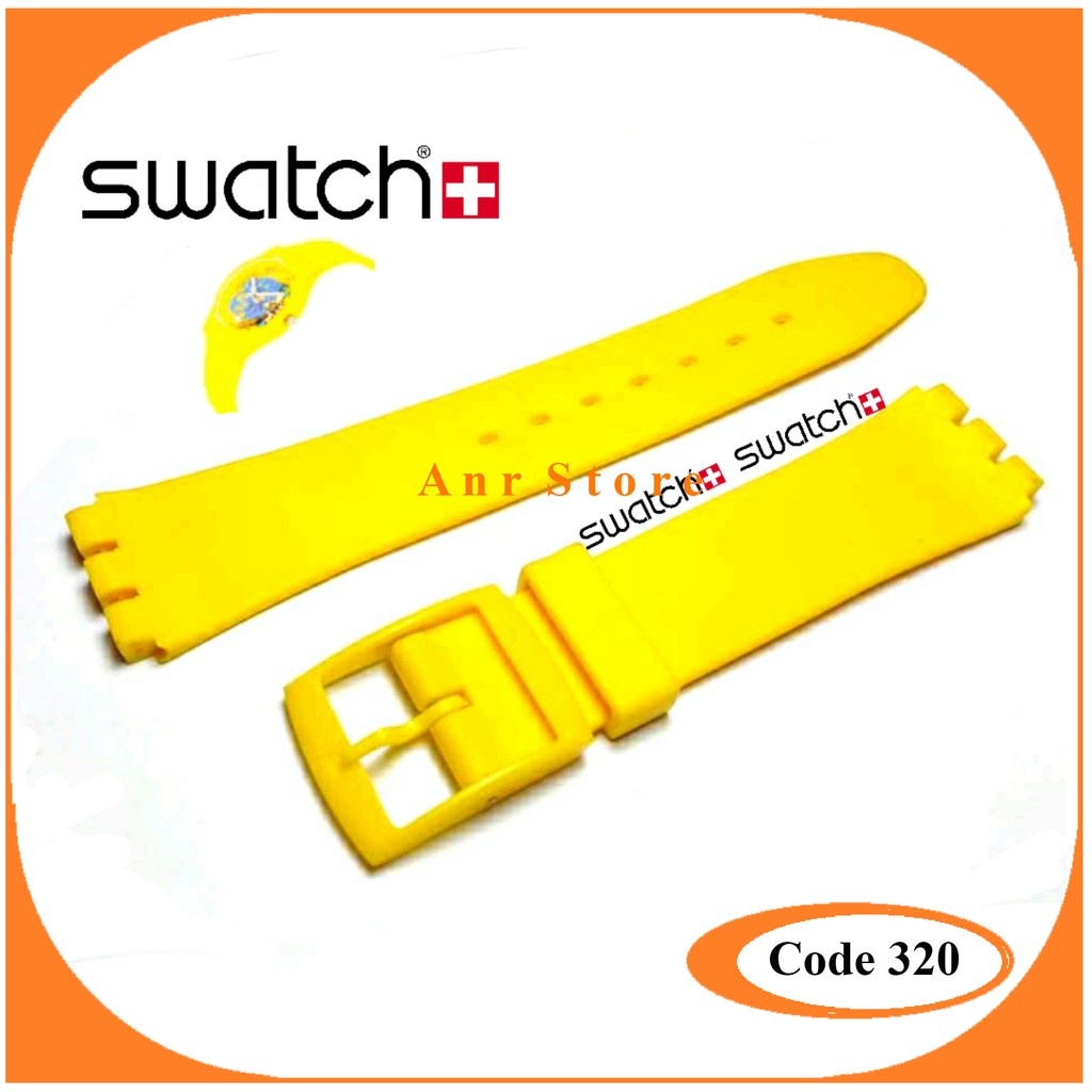 Tali Jam Tangan Swatch 17 mm Swatch Irony Medium Swatch Irony Big Kuning