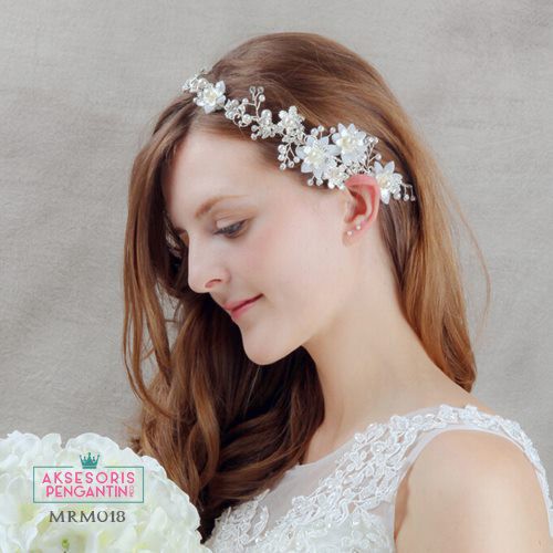 [READY STOCK] AKSESORIS PESTA HIASAN RAMBUT HEADPIECE PENGANTIN BUNGA MRM018