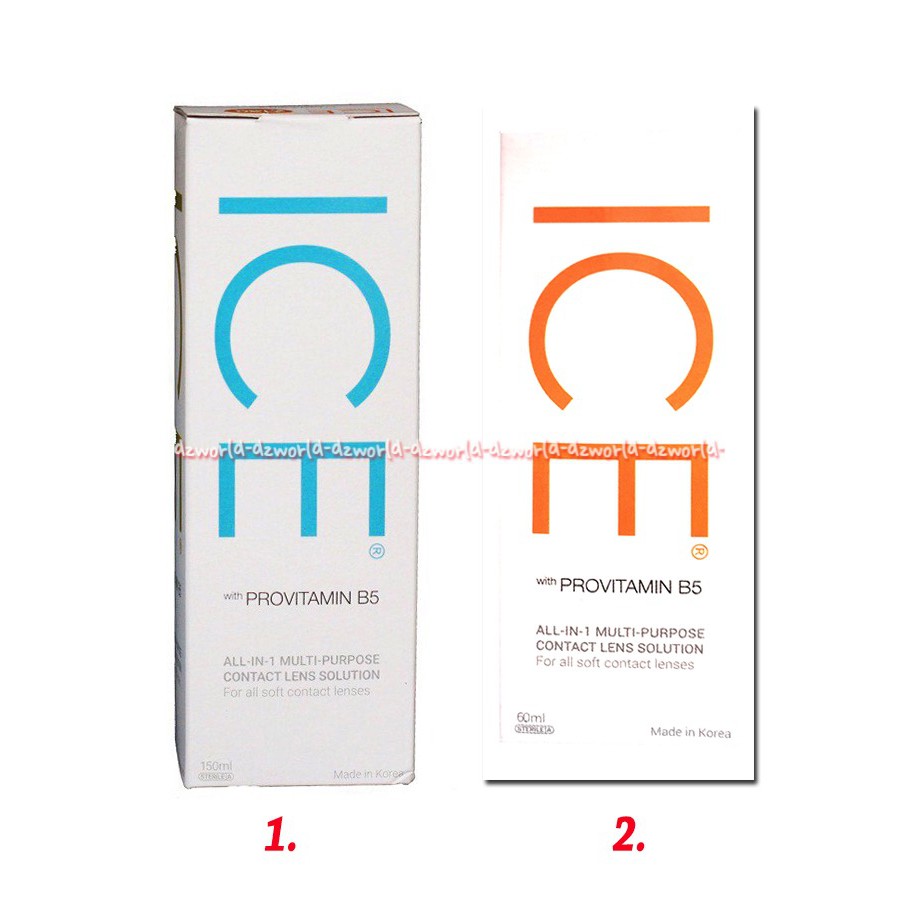 Ice Provitamin B5 Contact Lense Cairan 60ml Cairan Pembersih Softlen