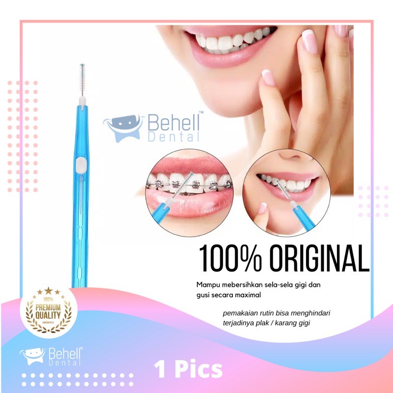 ORI SIKAT SELA CELAH TUSUK GIGI HIGIENIS U/ BEHEL / TIDAK iNTERDENTAL BRUSH ORTHO DENTAL FLOSS