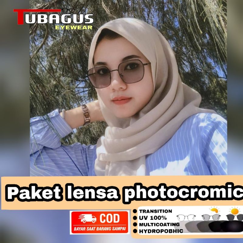 Kacamata 1318 Paket Lensa Photocromic Antiradiasi