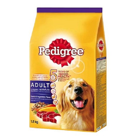 Pedigree Adult Lamb &amp; Vegetables 1.5kg 1.5 kg Makanan Anjing 1,5kg