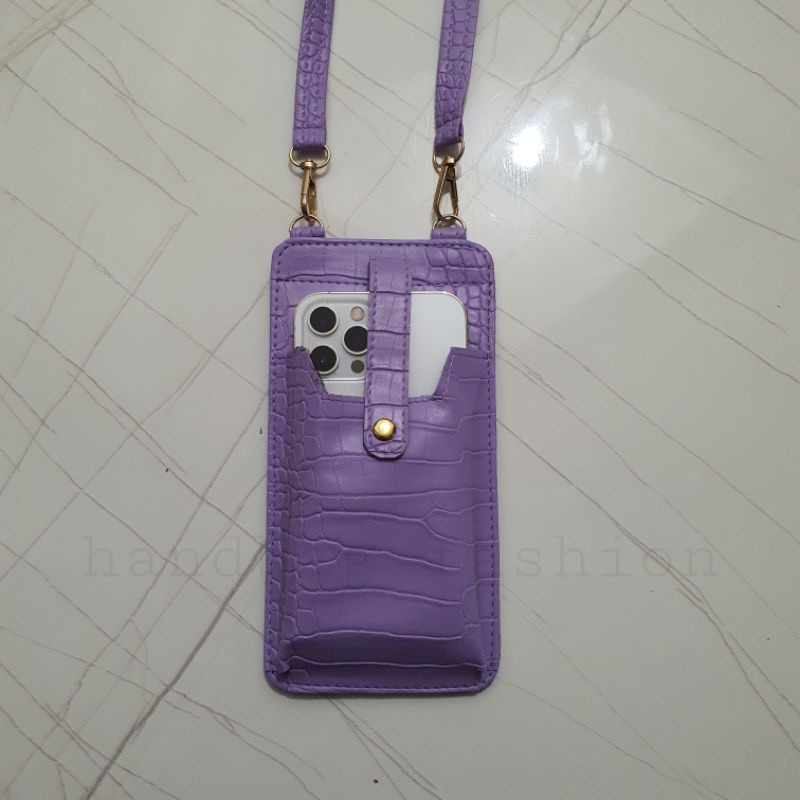 Tas Selempang Wanita Hp Mini Genzo / Neo Slingpouch croco TAS HP ALL TYPE