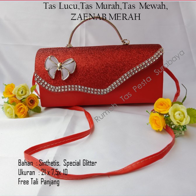 Tas Lucu,Tas Murah,Tas Mewah,ZAENAB MERAH