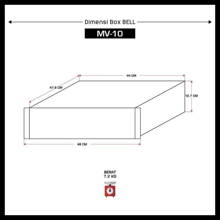Box Power Amplifier Bell Mv10 M-V10 Mv 10 Box Bell